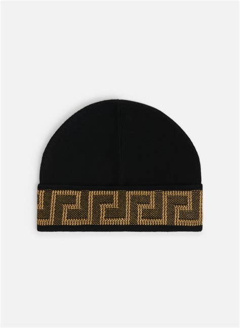 versace kappe schwarz|versace beanies for men.